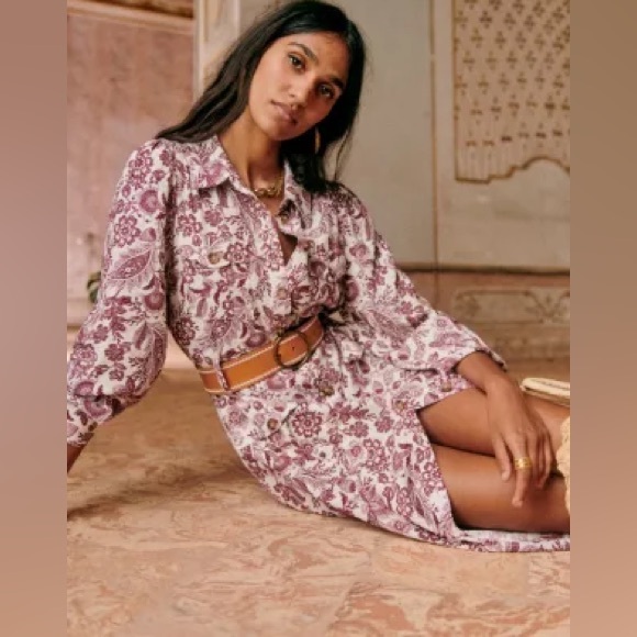 NWOT Sezane Letizia Dress Sz40 - Picture 2 of 13